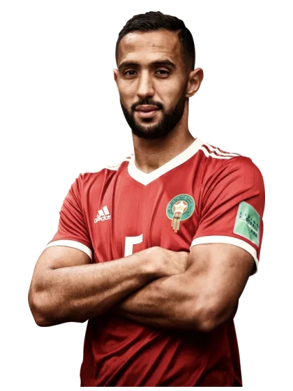 Mehdi Benatia in the Morocco shirt, arms folded